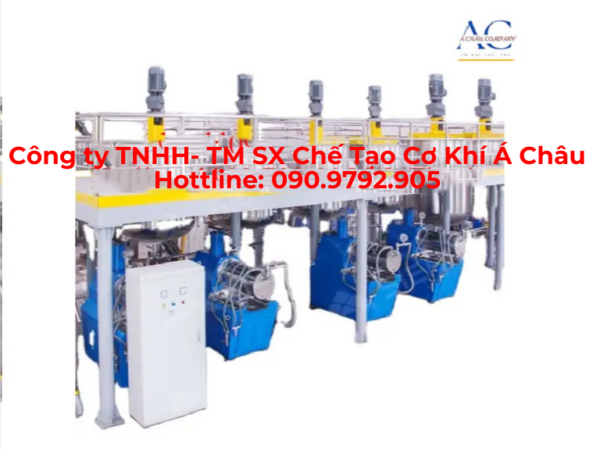 Bồn khuấy trộn sơn kết hợp sàn thao tác