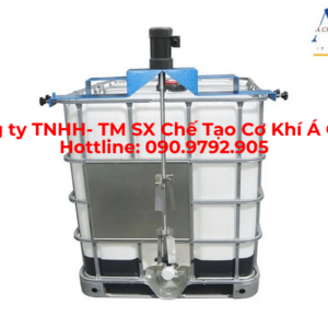 Máy khuấy gá ngang miệng thùng IBC 1000L