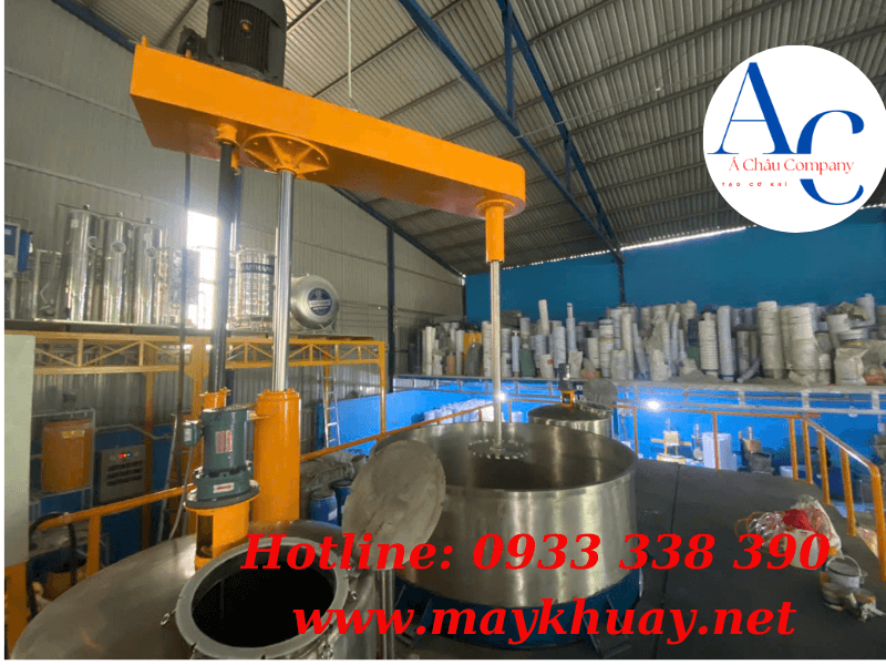 Giới thiệu bộ thiết bị máy khuấy sơn tích hợp sàn thao tác